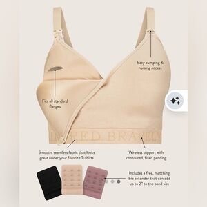 NWT!! Signature Sublime Kindred Bravely Beige Nursing Bra